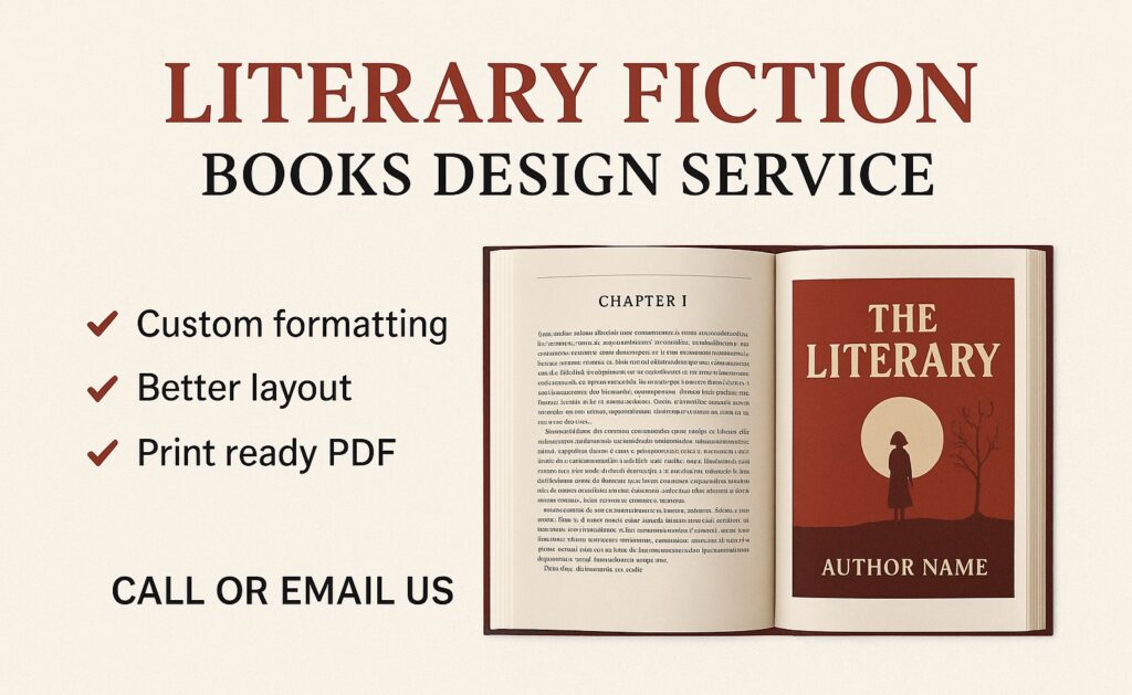 Literary Fiction Books Design and Layout Services