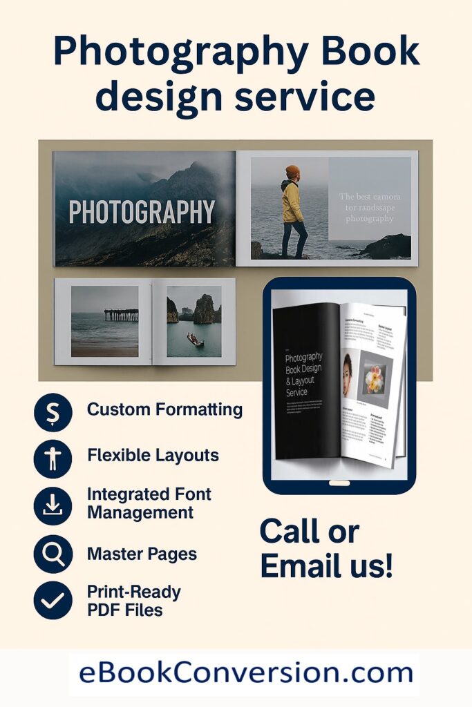 Photography Book Design and Layout Services