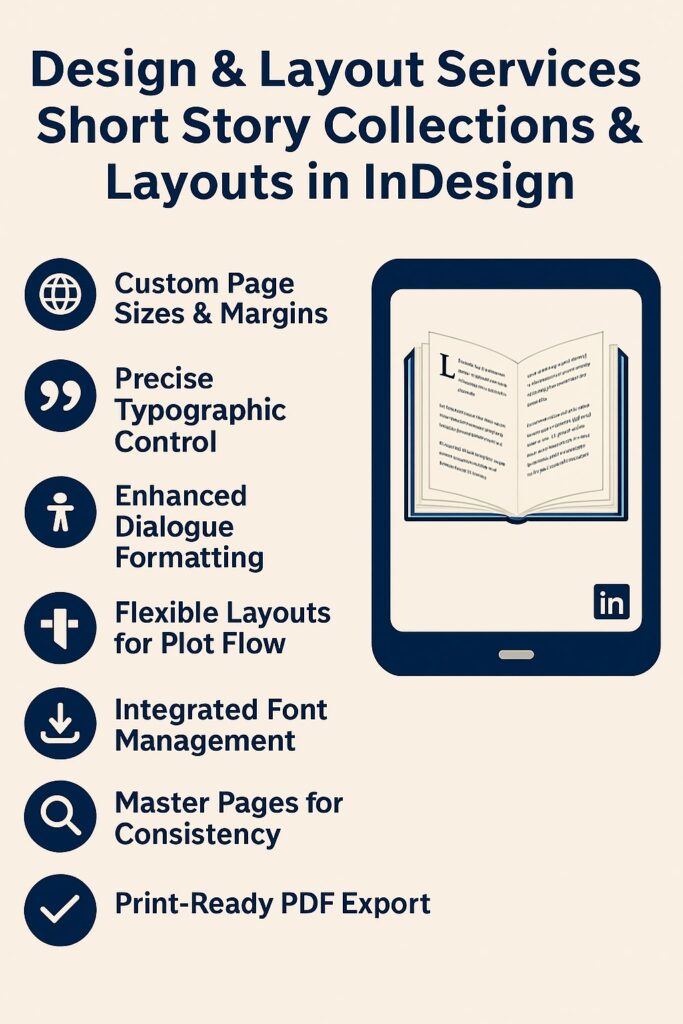 Short Story Collections Design and Layout Services