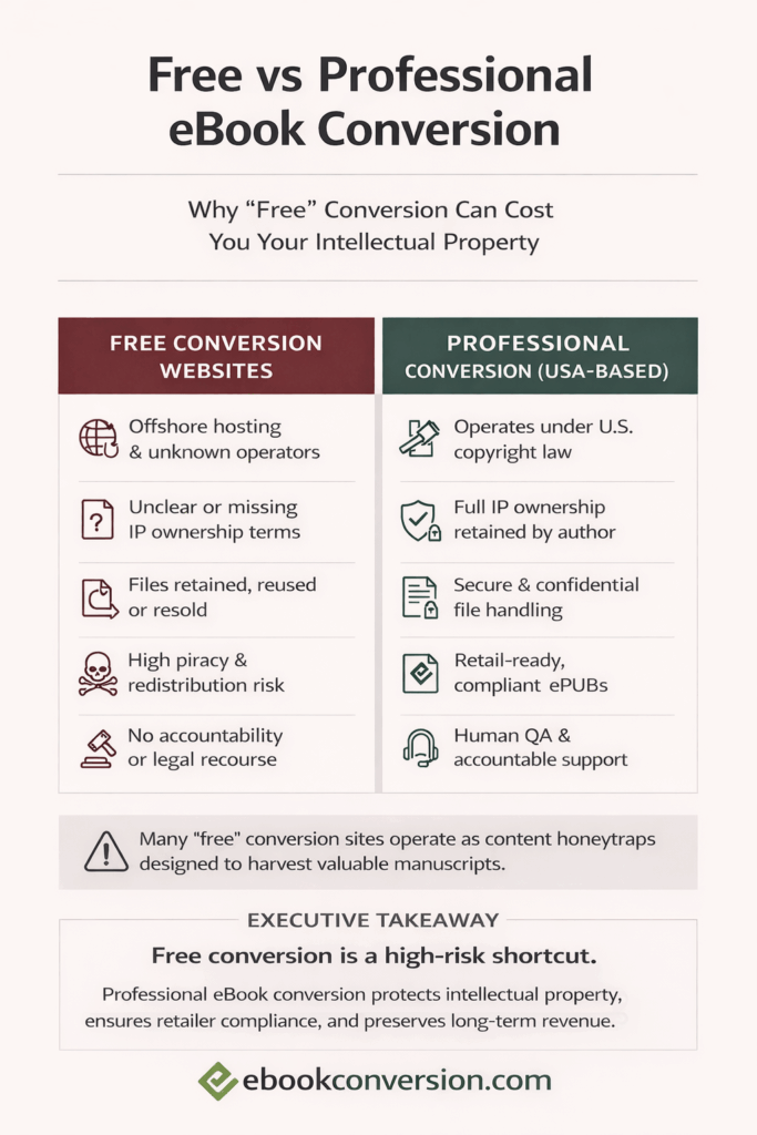 Free Vs Professional eBook Conversion